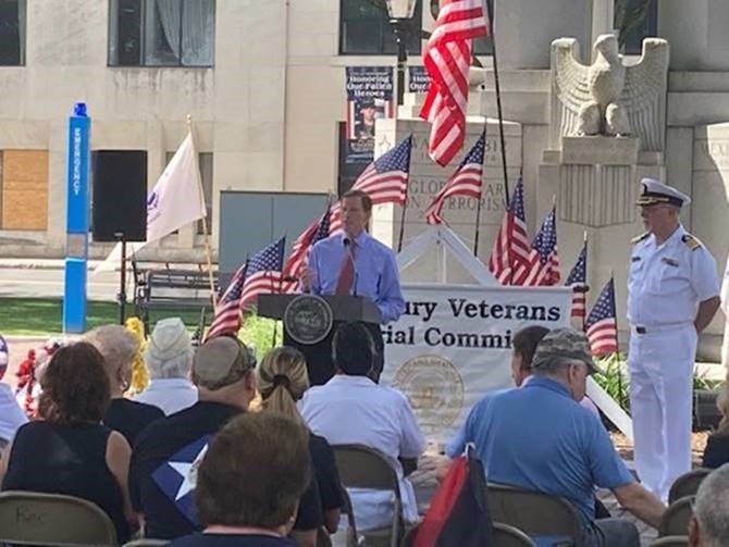 Blumenthal joined a remembrance ceremony honoring Korean War veterans in Waterbury.